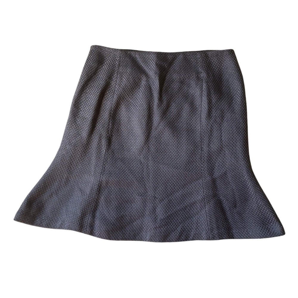 Oscar by Oscar de la Renta Gray Lavender Bouclé Tweed Skirt - Picture 5 of 6
